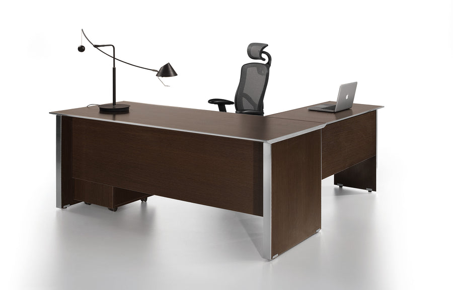 Chrome Line L Desk