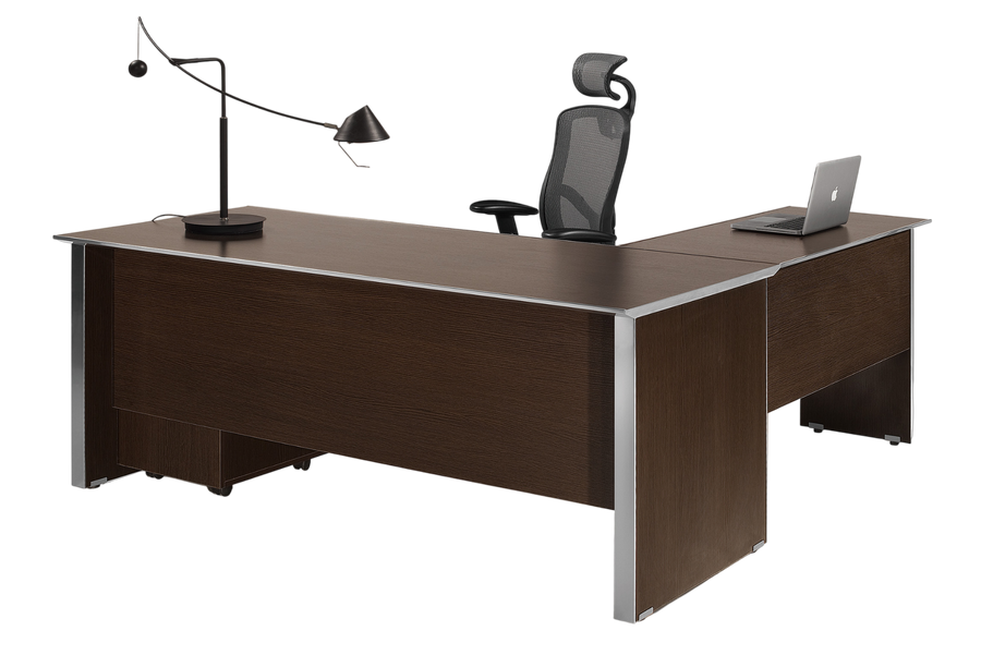 Chrome Line L Desk