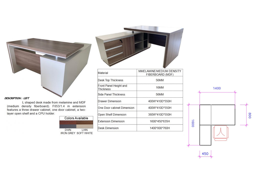 datasheet direction:left